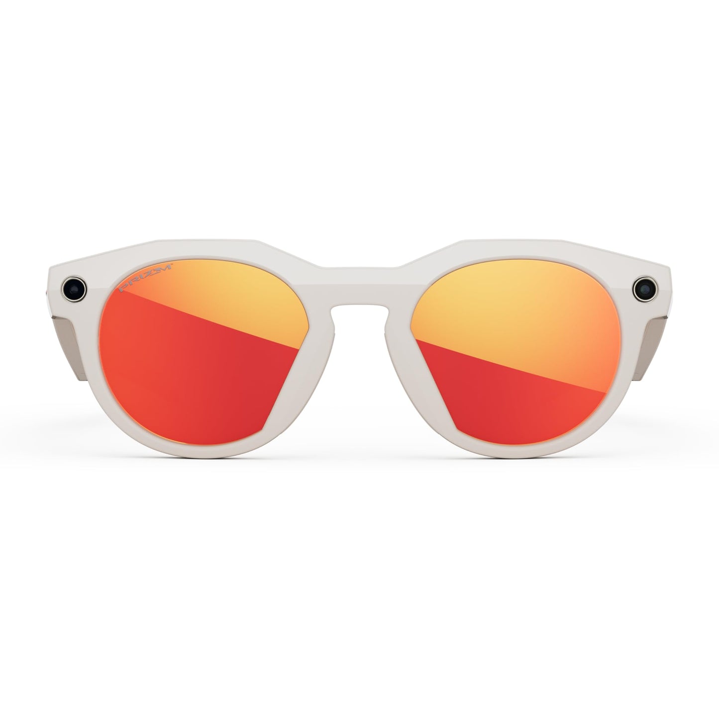 Oakley | Meta HSTN - with Meta AI, Audio, Photo, Video Compatibility - Warm Grey, Prizm™ Ruby
